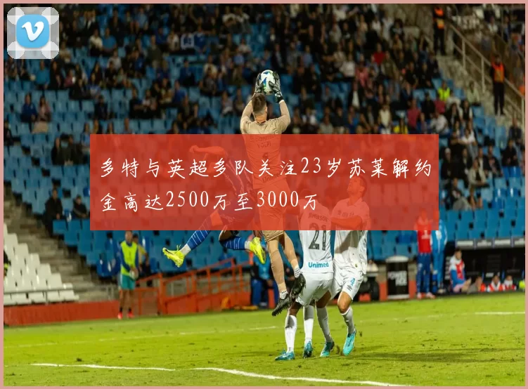 多特与英超多队关注23岁苏莱解约金高达2500万至3000万